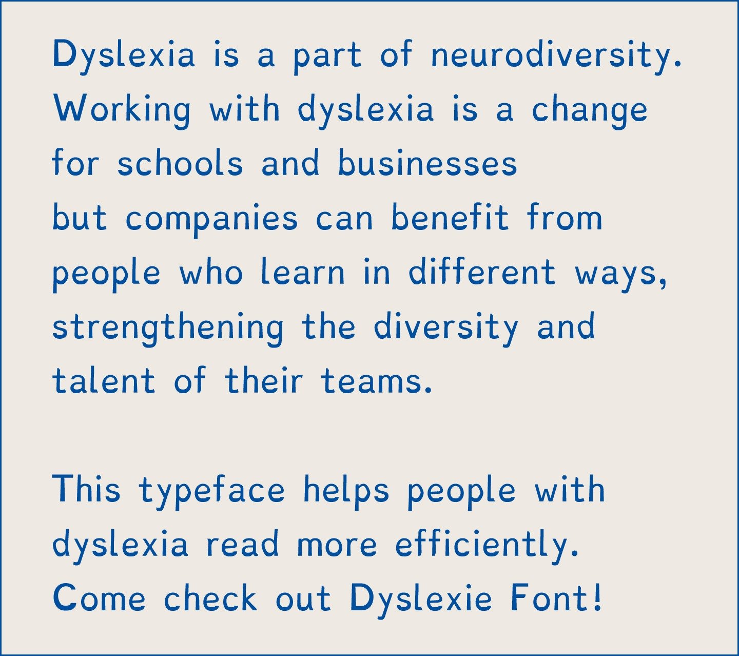 Dyslexie Font Better reading for everybody