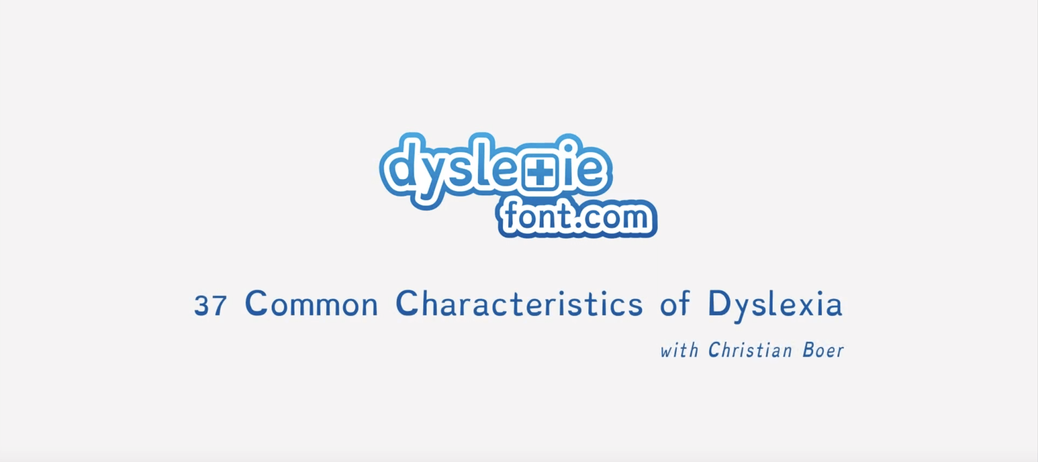 37 SYMPTOMS OF DYSLEXIA Post - Dyslexie Font